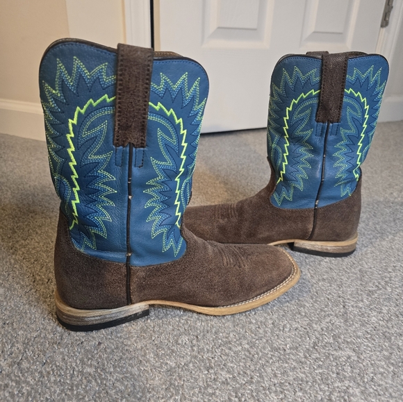 Ariat Relentless Cowboy Cowgirl Boots Western Rodeo Riding Outdoor Festi… - Picture 7 of 9